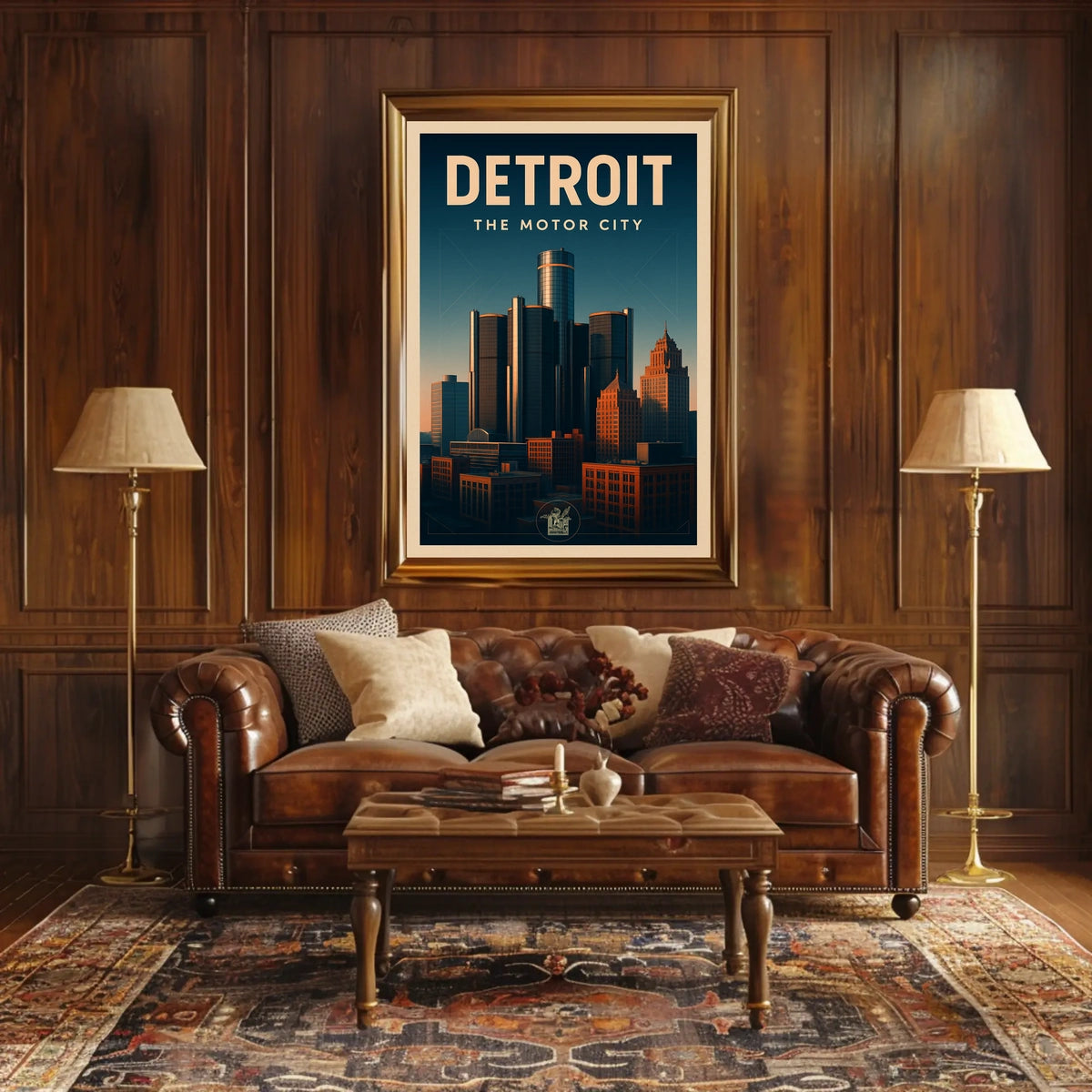 Detroit The Motor City Poster