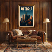 Detroit The Motor City Poster