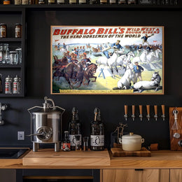 Buffalo Bills Wild West Show Poster Vintage Wall Art