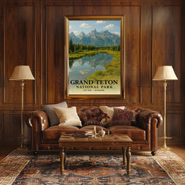 Grand Teton National Park Scenic Poster Print
