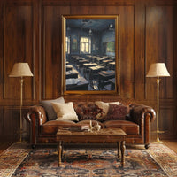 Nostalgic Classroom Ambiance Poster