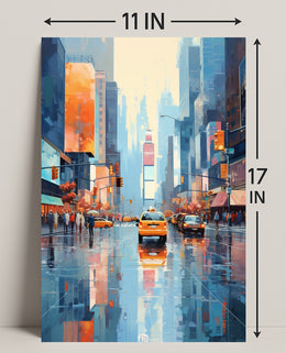 Cityscape Reflections Poster PosterGoat
