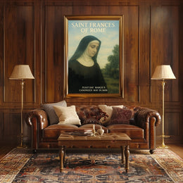 Saint Frances Of Rome Poster