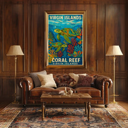 Virgin Islands Coral Reef Poster