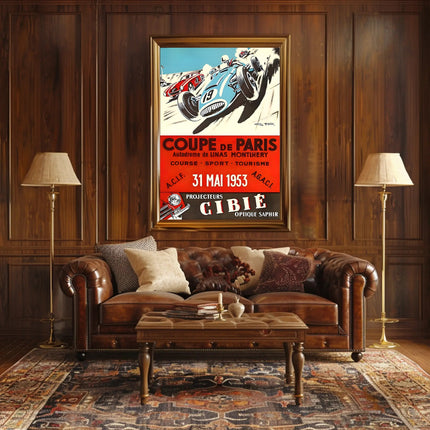 Coupe de Paris Racing Event Poster