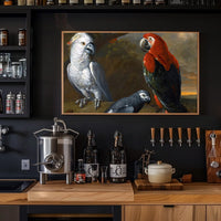 Exotic Parrots in Jungle Wildlife Animal Poster