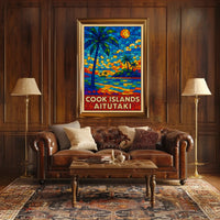 Cook Islands Aitutaki Paradise Poster