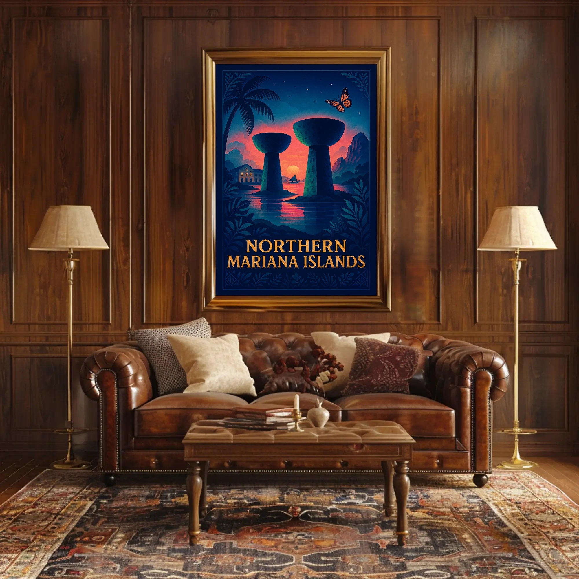 Northern Mariana Islands Tropical Poster