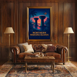 Northern Mariana Islands Tropical Poster