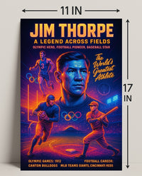 Jim Thorpe A Legend Across Fields Poster PosterGoat