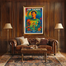Celebrating Jim Thorpe Multisport Legend Poster