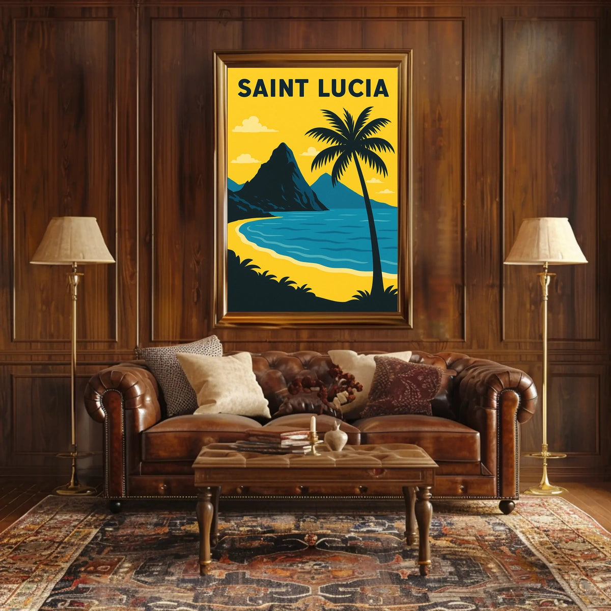 Saint Lucia Paradise Poster