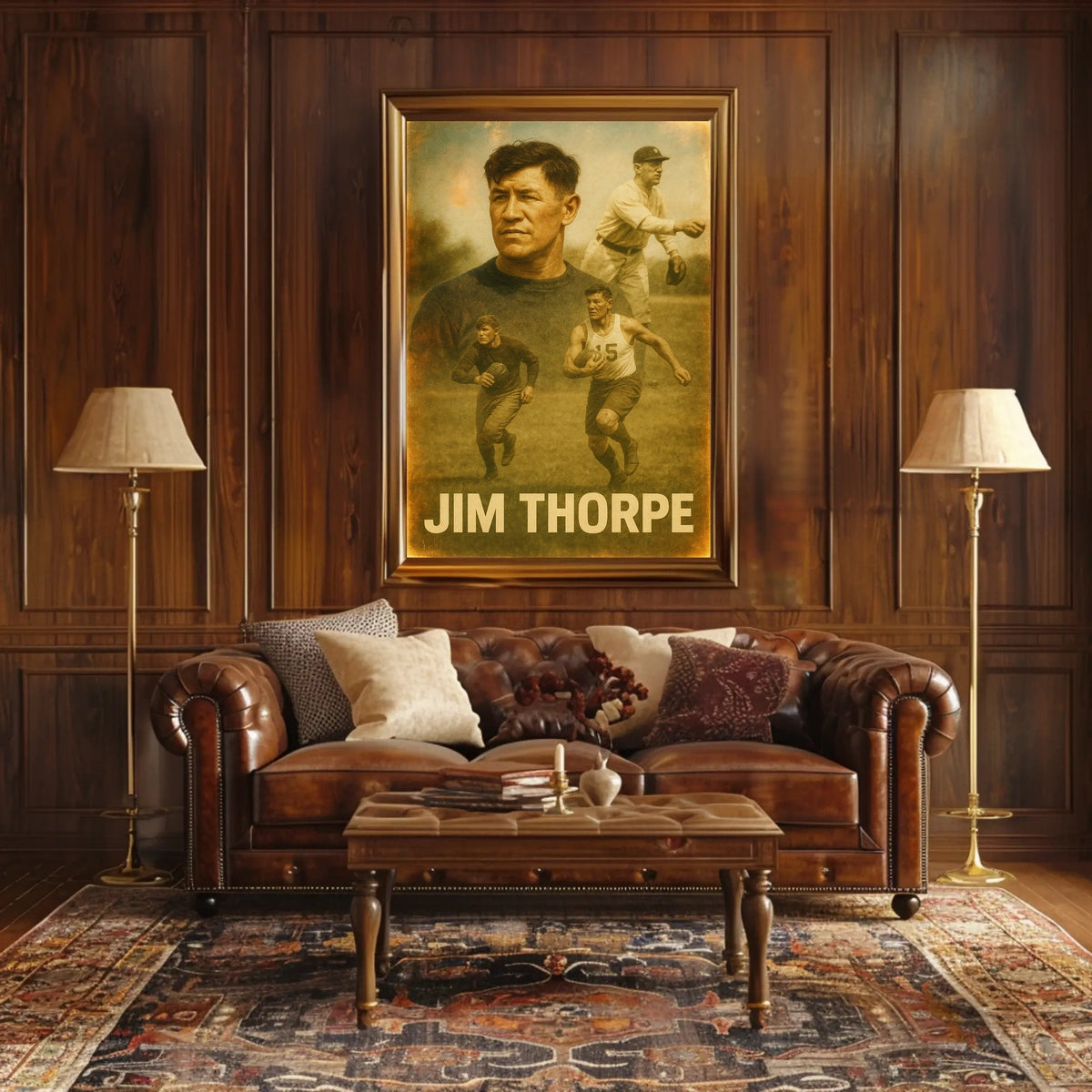 Jim Thorpe Athletic Icon Poster