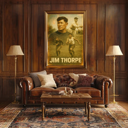 Jim Thorpe Athletic Icon Poster