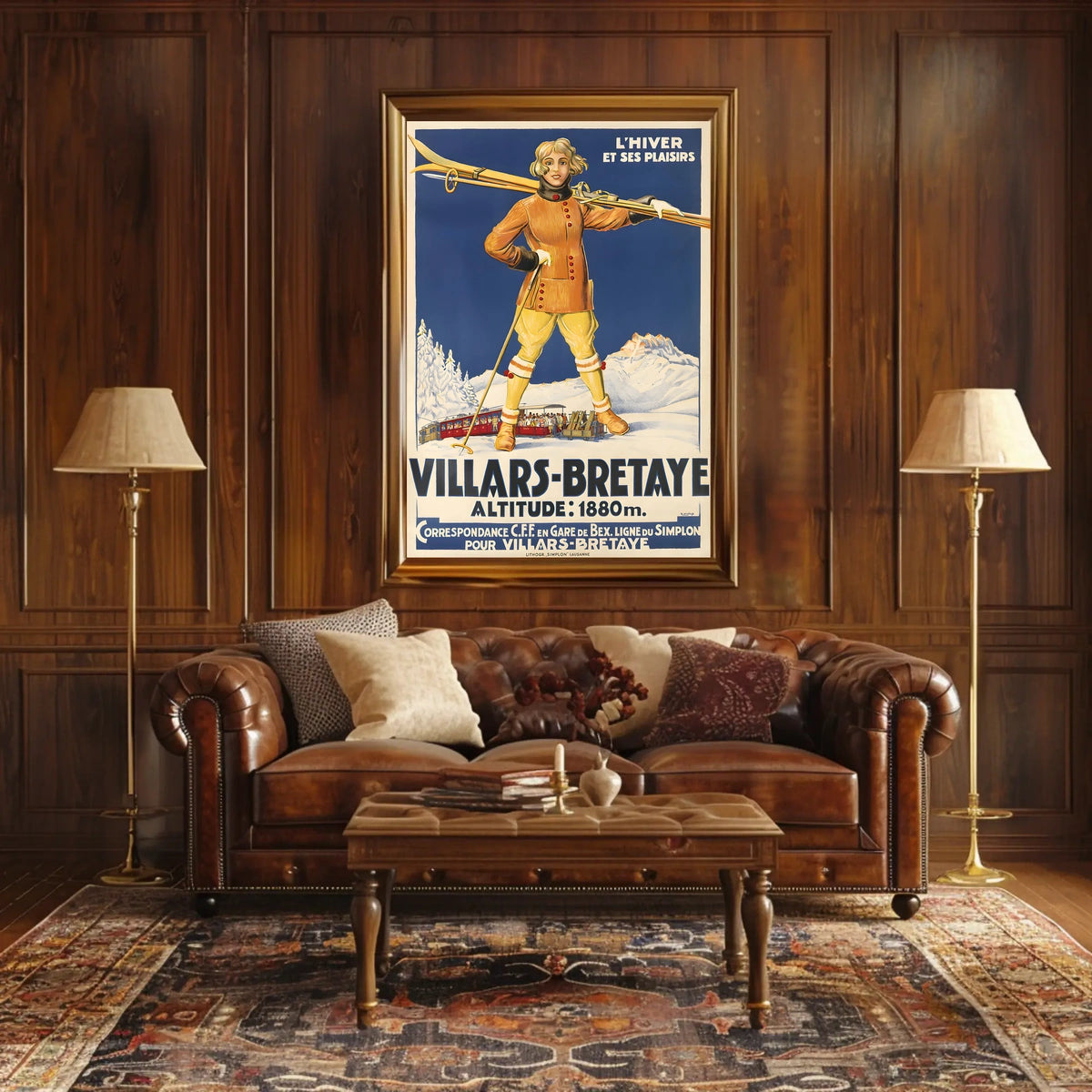 Winter Pleasures In Villars-Bretaye Poster