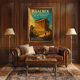 Discover Baalbek Giant Roman Ruins Poster