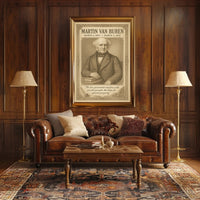 Martin Van Buren 8th President Sketch Poster Art Print Decor PosterGoat