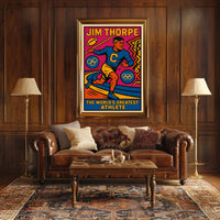 Jim Thorpe Legendary Athlete Poster
