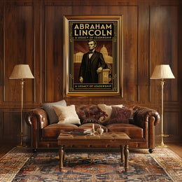 Abraham Lincoln A Legacy of Leadership Poster PosterGoat