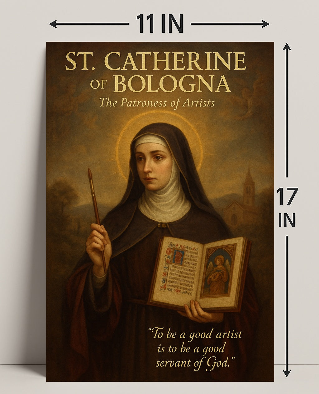 St. Catherine Of Bologna The Patroness Poster