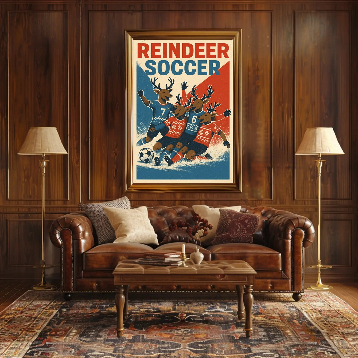Reindeer Soccer Extravaganza Poster