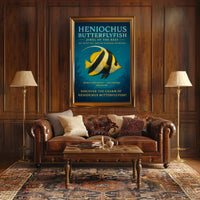Discover the Heniochus Butterflyfish Poster