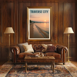 Traverse City Sunset Poster
