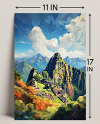 Geometric Beauty Of Machu Picchu Poster