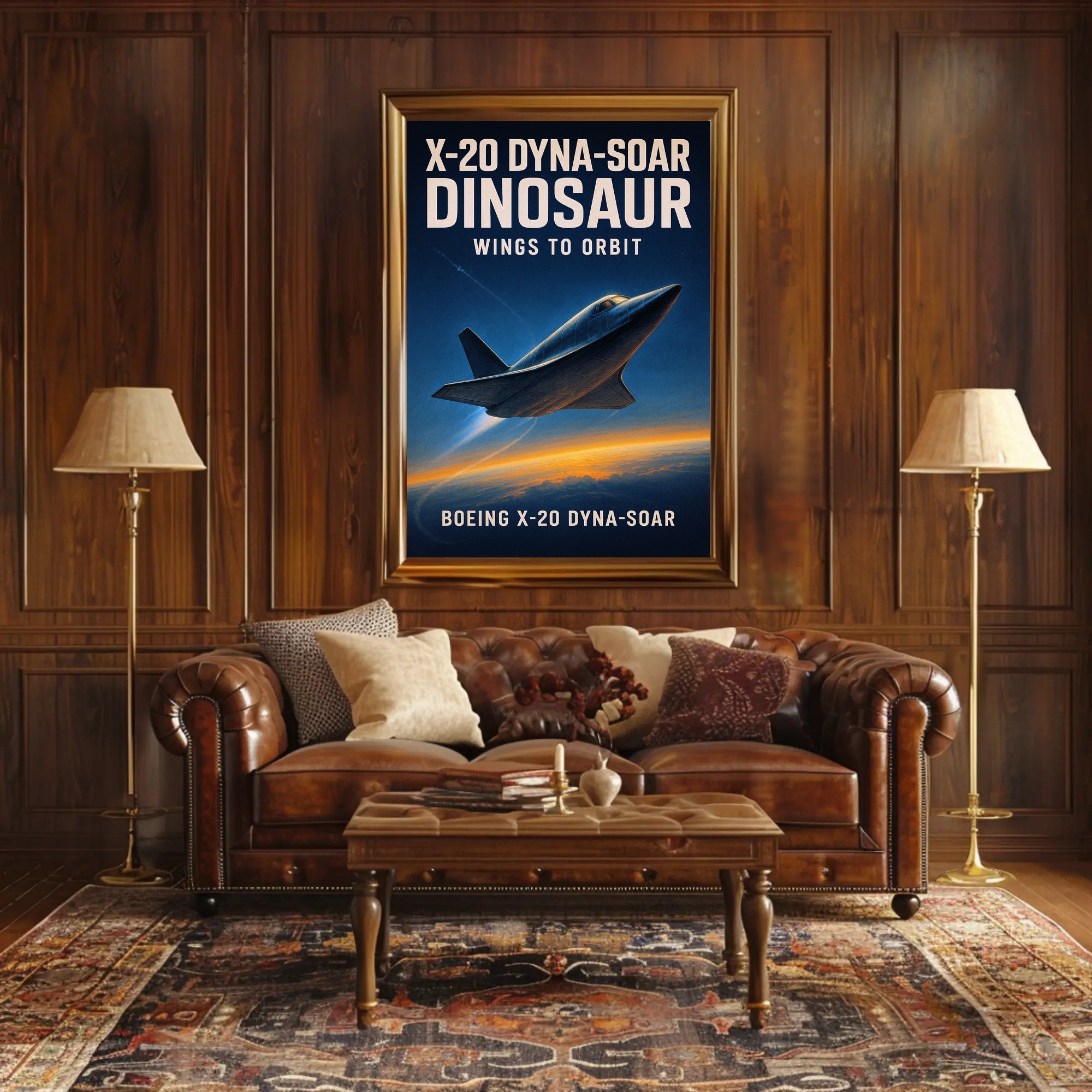 Boeing X-20 Dyna-Soar Wings to Orbit Poster PosterGoat