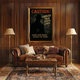 Caution Careless Talk Costs Lives Poster
