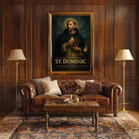 St Dominic Inspirational Religious Poster Wall Art