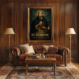 St Dominic Inspirational Religious Poster Wall Art