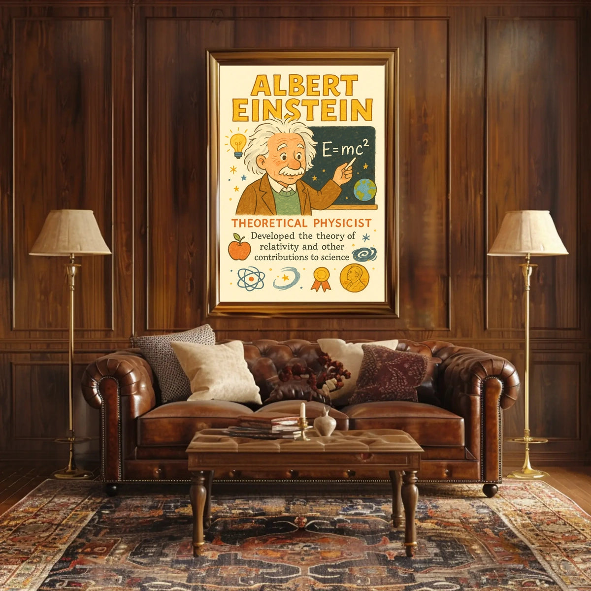 Albert Einstein Theoretical Physicist Poster