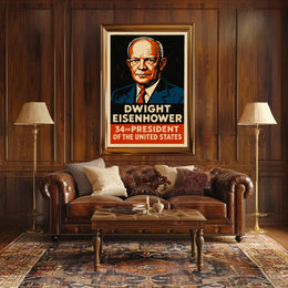 Dwight Eisenhower 34th President Poster