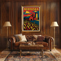 Nebraska Farm Life Poster
