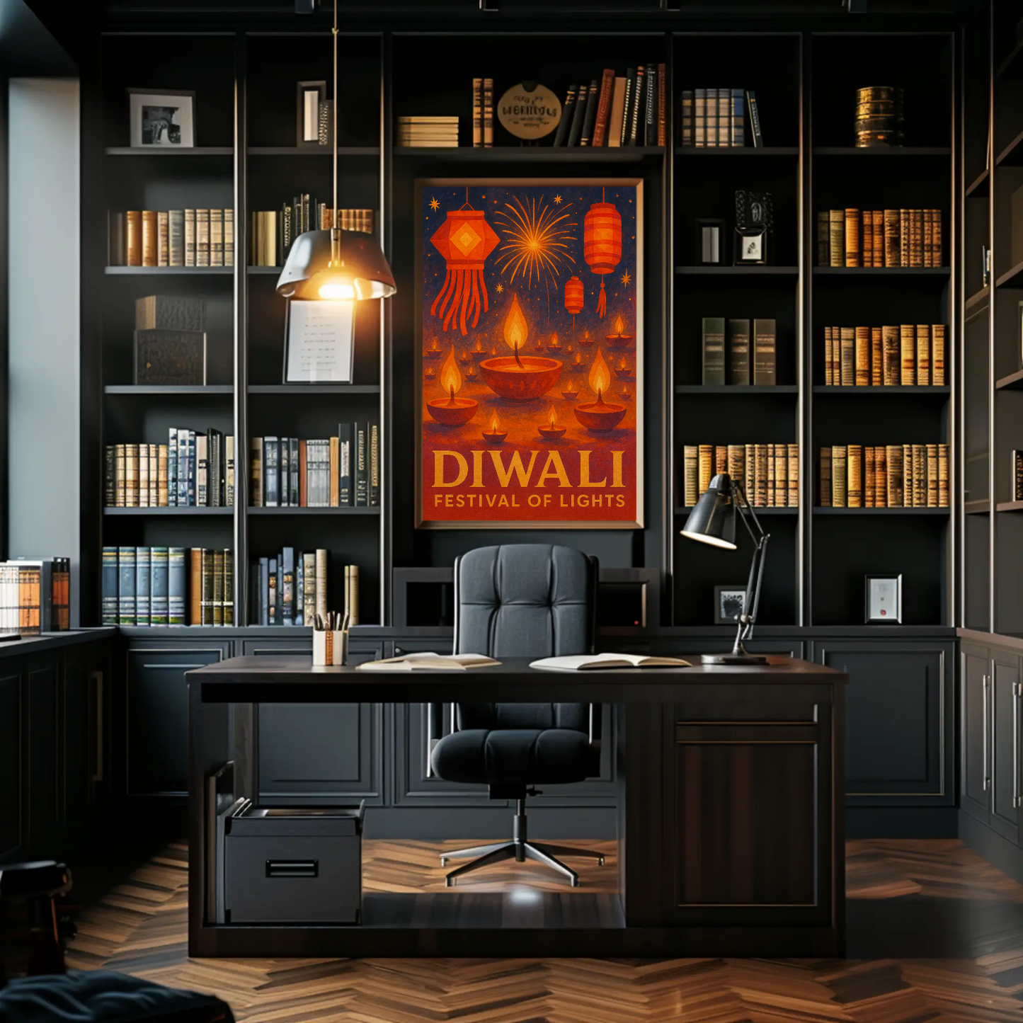 Diwali Festival of Lights Travel Poster