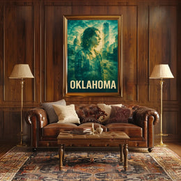 Oklahoma A Modern Reflection Poster