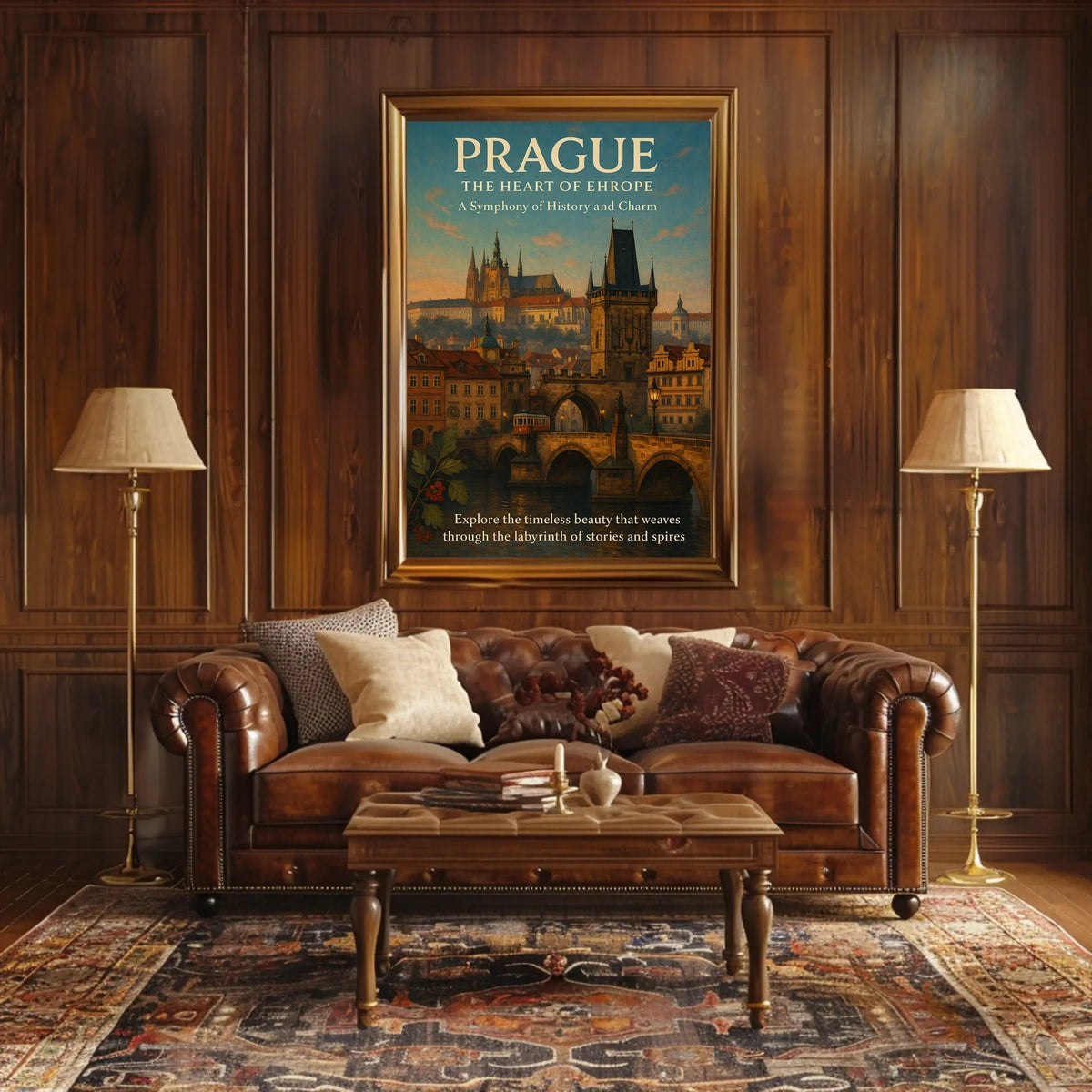 Prague The Heart of Europe Poster