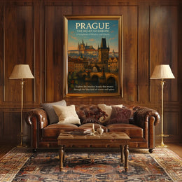 Prague The Heart of Europe Poster