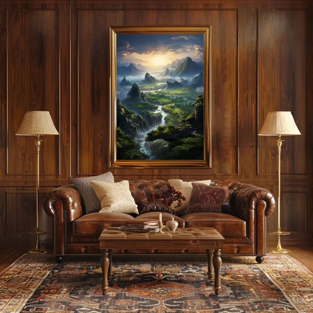 Majestic Mountain Landscape Poster