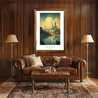 Saigon Skyline Poster PosterGoat