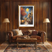 Vibrant Hanoi Evening Urban Cityscape Poster PosterGoat