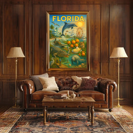Florida A Vibrant Paradise Poster