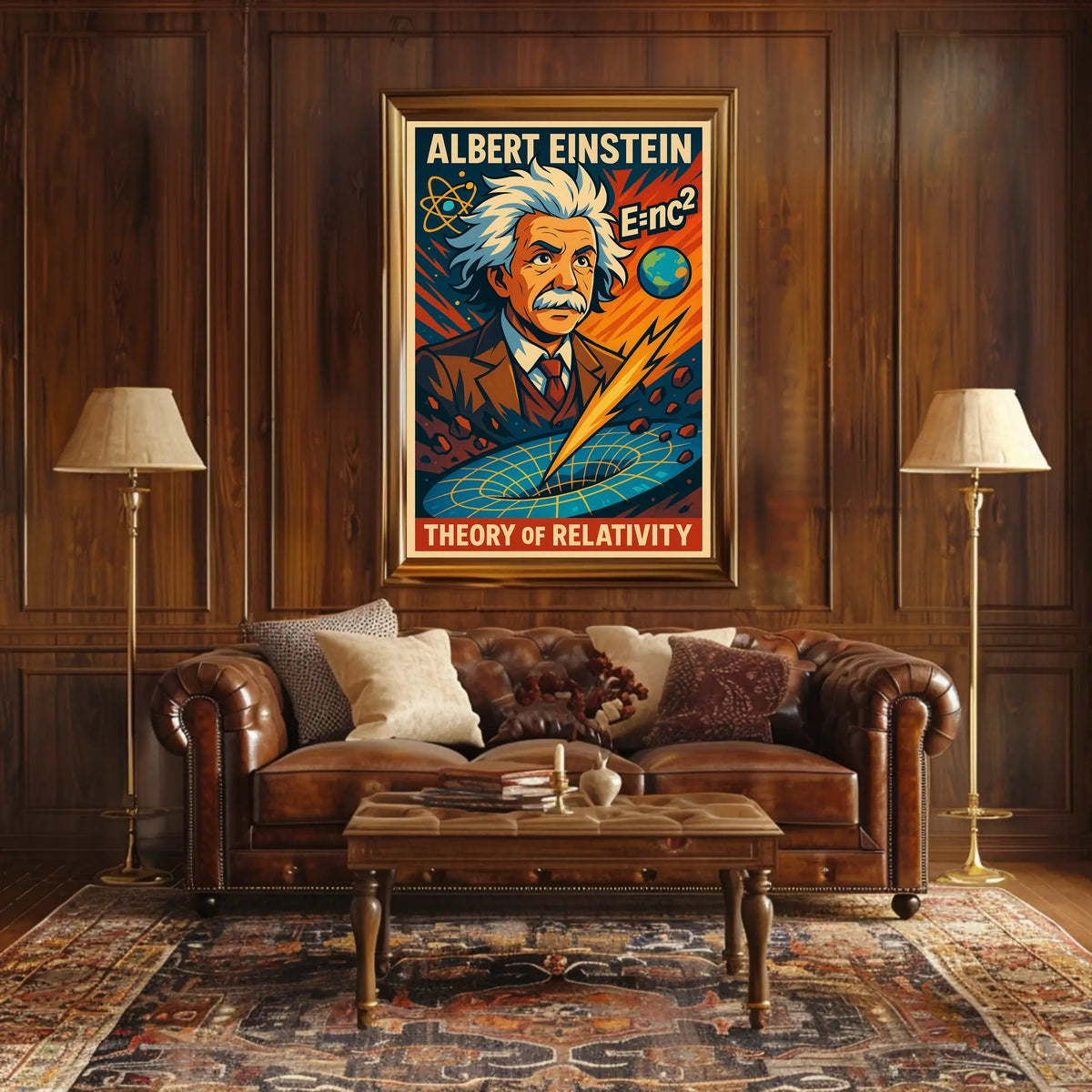 Albert Einstein Theory Of Relativity Poster