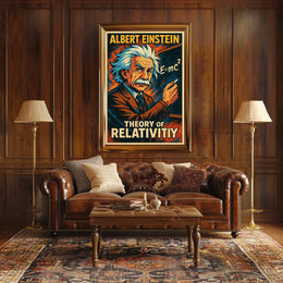 Albert Einstein Theory Of Relativity Poster