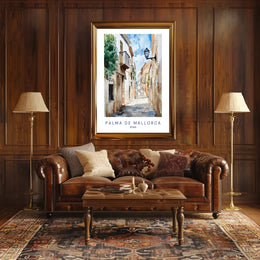 Charming Streets of Palma de Mallorca Poster PosterGoat