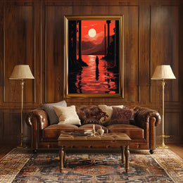 Sunset Reflection Poster