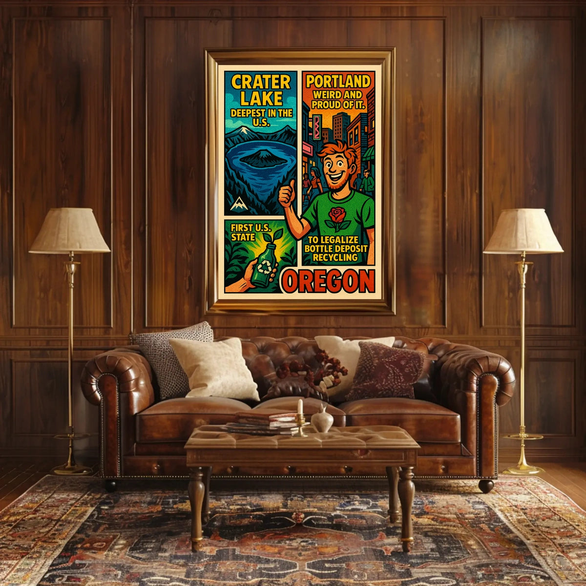 Oregon Highlights Poster