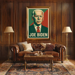 Joe Biden Patriotic Political Leadership Retro Style Poster