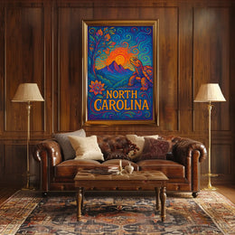 North Carolina A Vibrant Tribute Poster